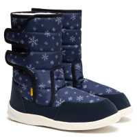 Boots AURORA Print, Navy Snowflakes