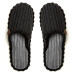 Home slippers LARRY, Negru/Gri