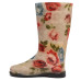Women's High Wellies with print, Gray rose