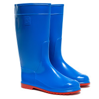 Cizme de cauciuc Lungi VIVID, Albastru/Rosu