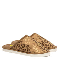 Women's Home slippers ROXY, LeopardPrint Beige