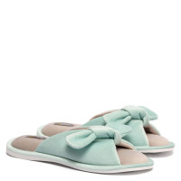 Papuci de casă BUNNY, Mint/Bej